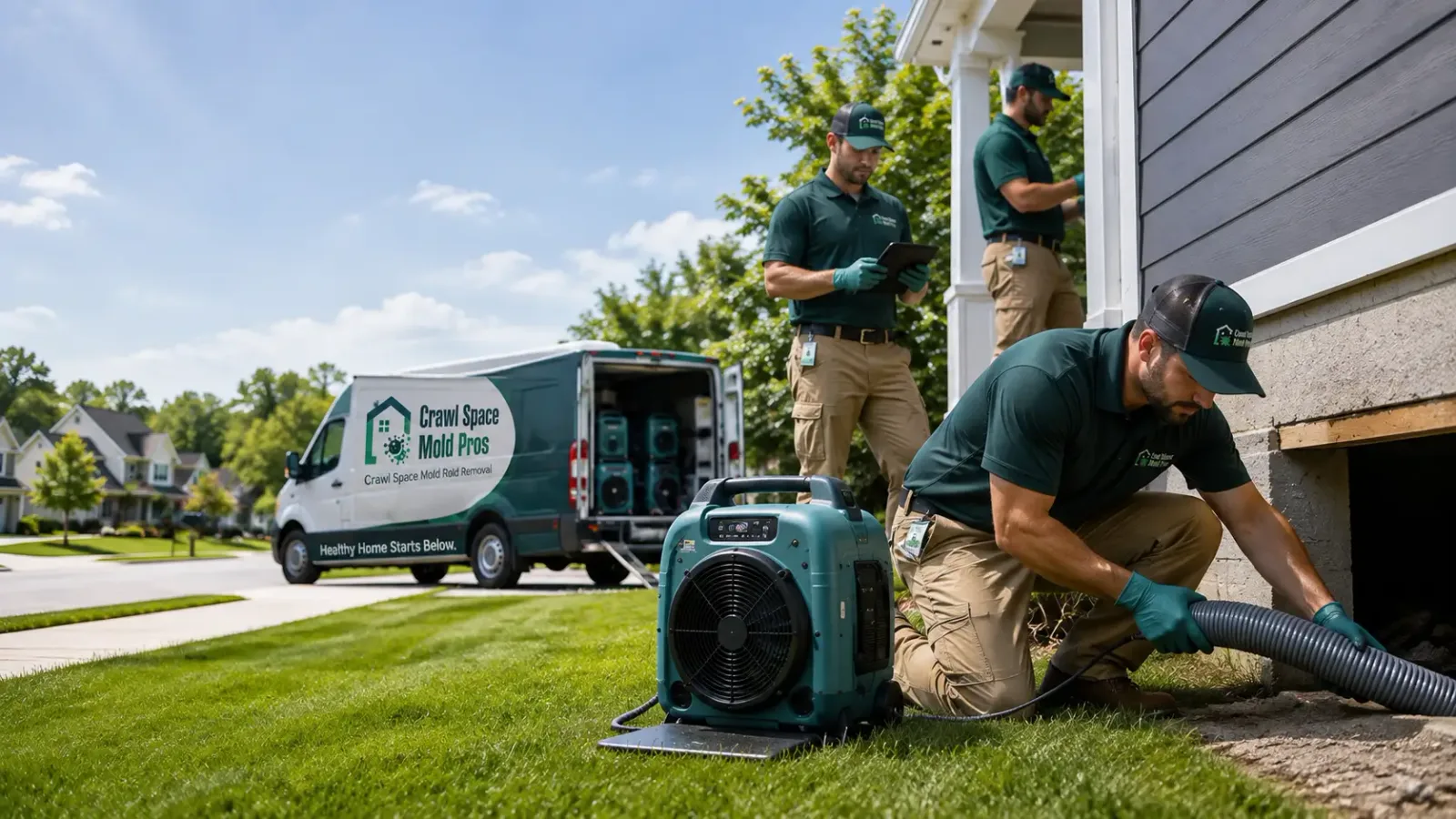 Crawl Space Mold Removal in Burlington, MI